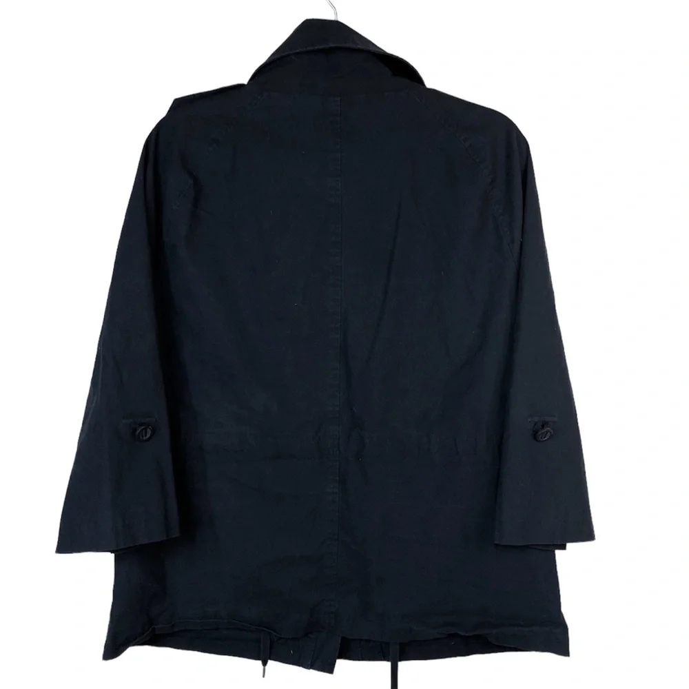 Nautica Women’s Jacket Coat Raglan Sleeve Lined Drawstring Waist Cargo Style - Picture 2 of 10